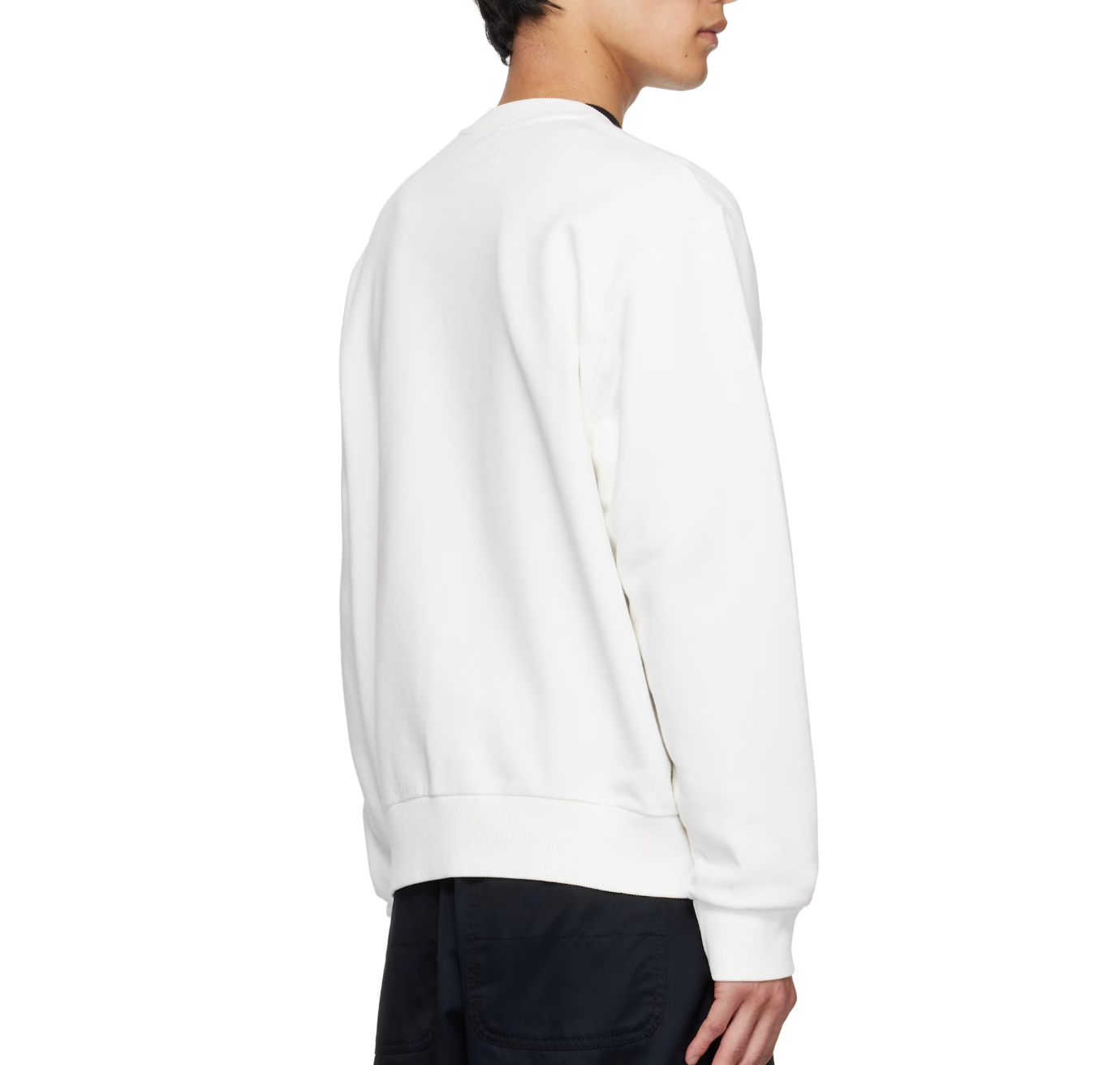 MM6 Maison Margiela Off-White Logo Patch Sweatshirt