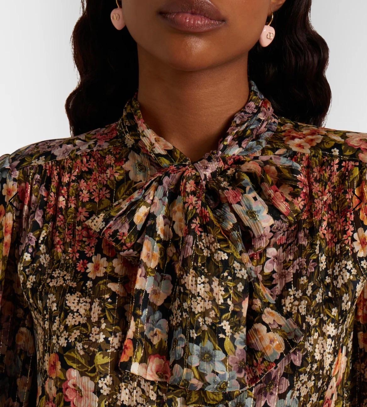 Valentino Printed Silk Blouse