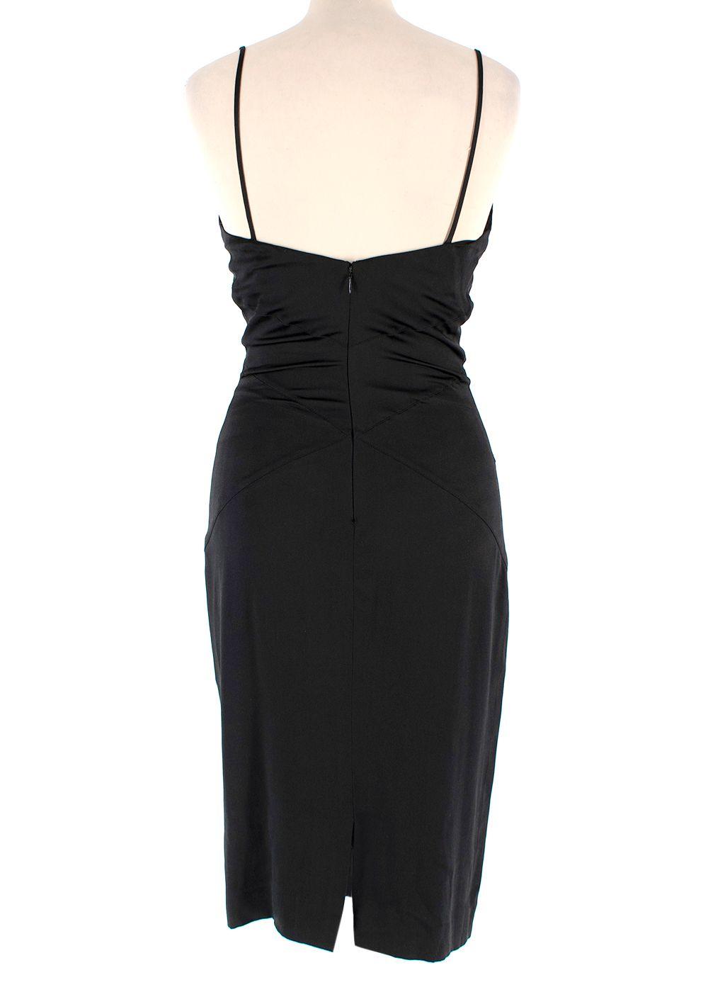Chanel Black Silk Cocktail Dress