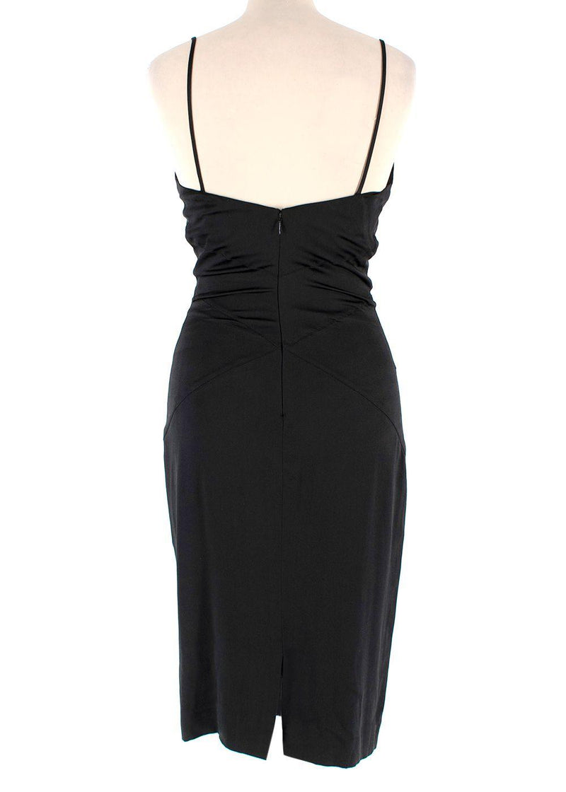 Chanel Black Silk Cocktail Dress