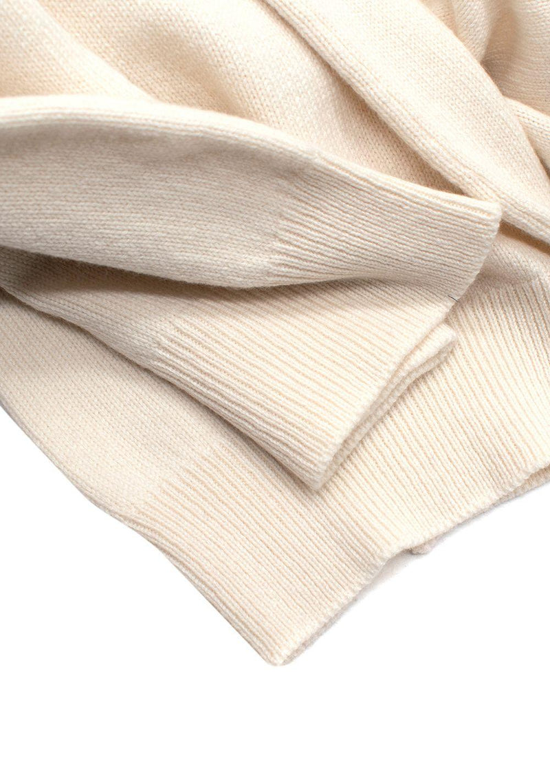 Barrie Cream Cashmere Knit Joggers