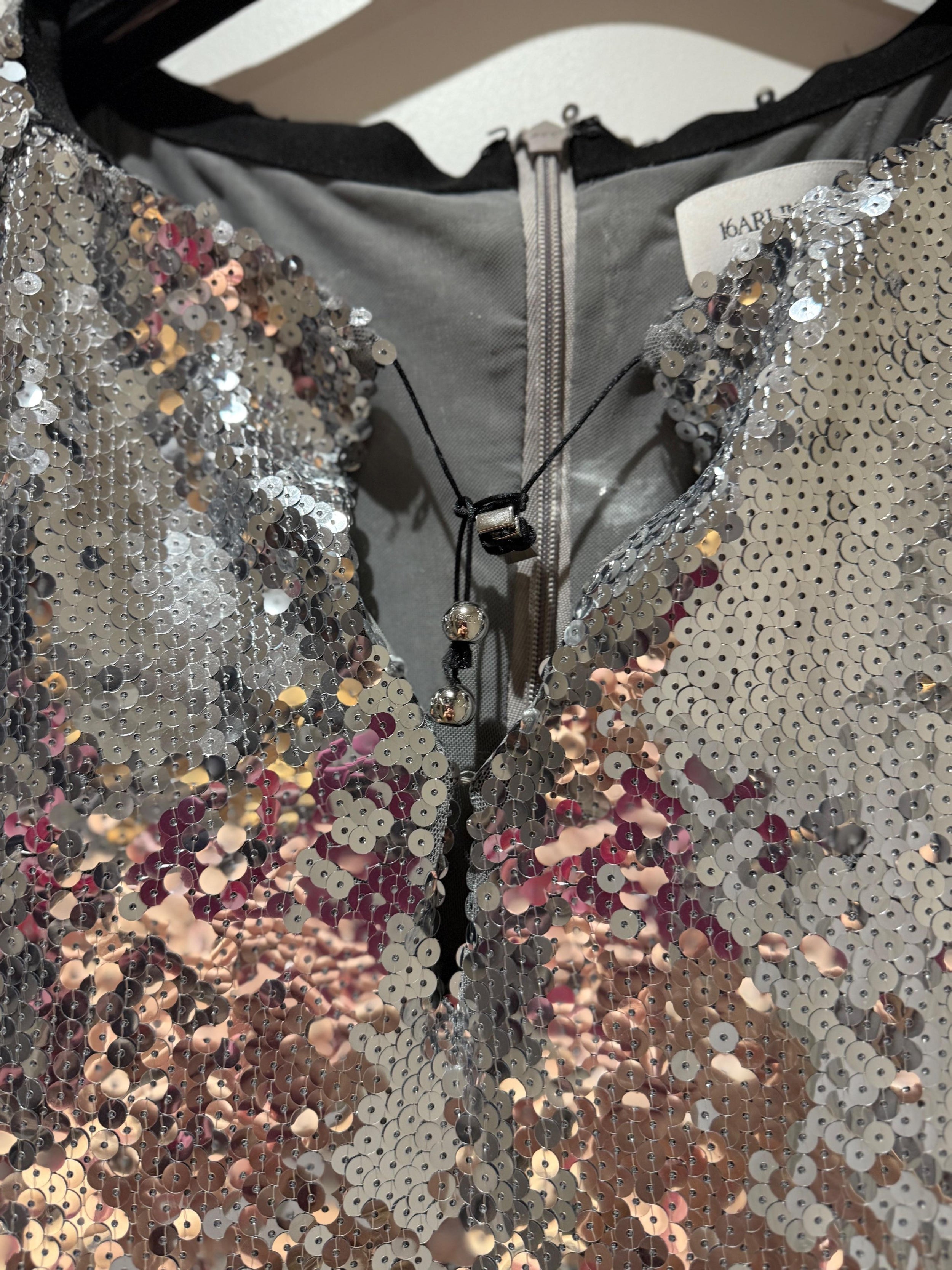 16Arlington Silver Sequin Solare Gown