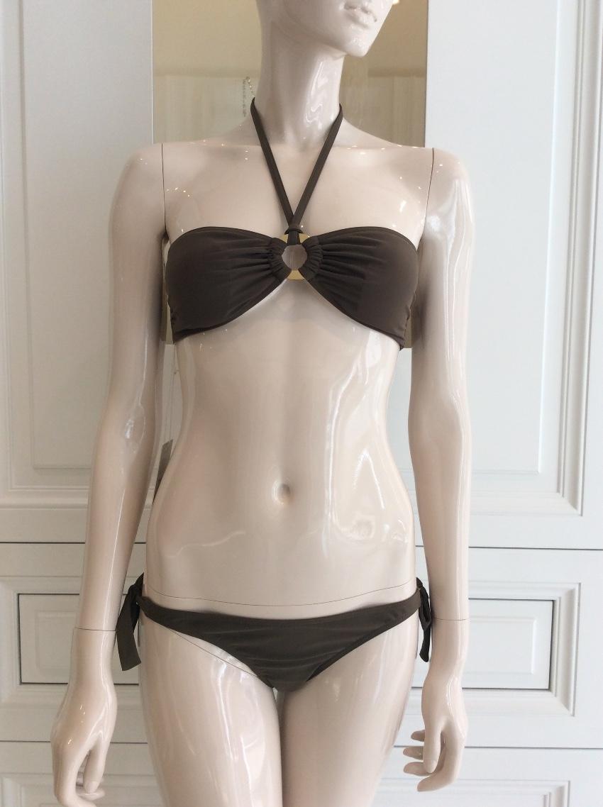 Carizzi Couture Khaki Bandeau Bikini