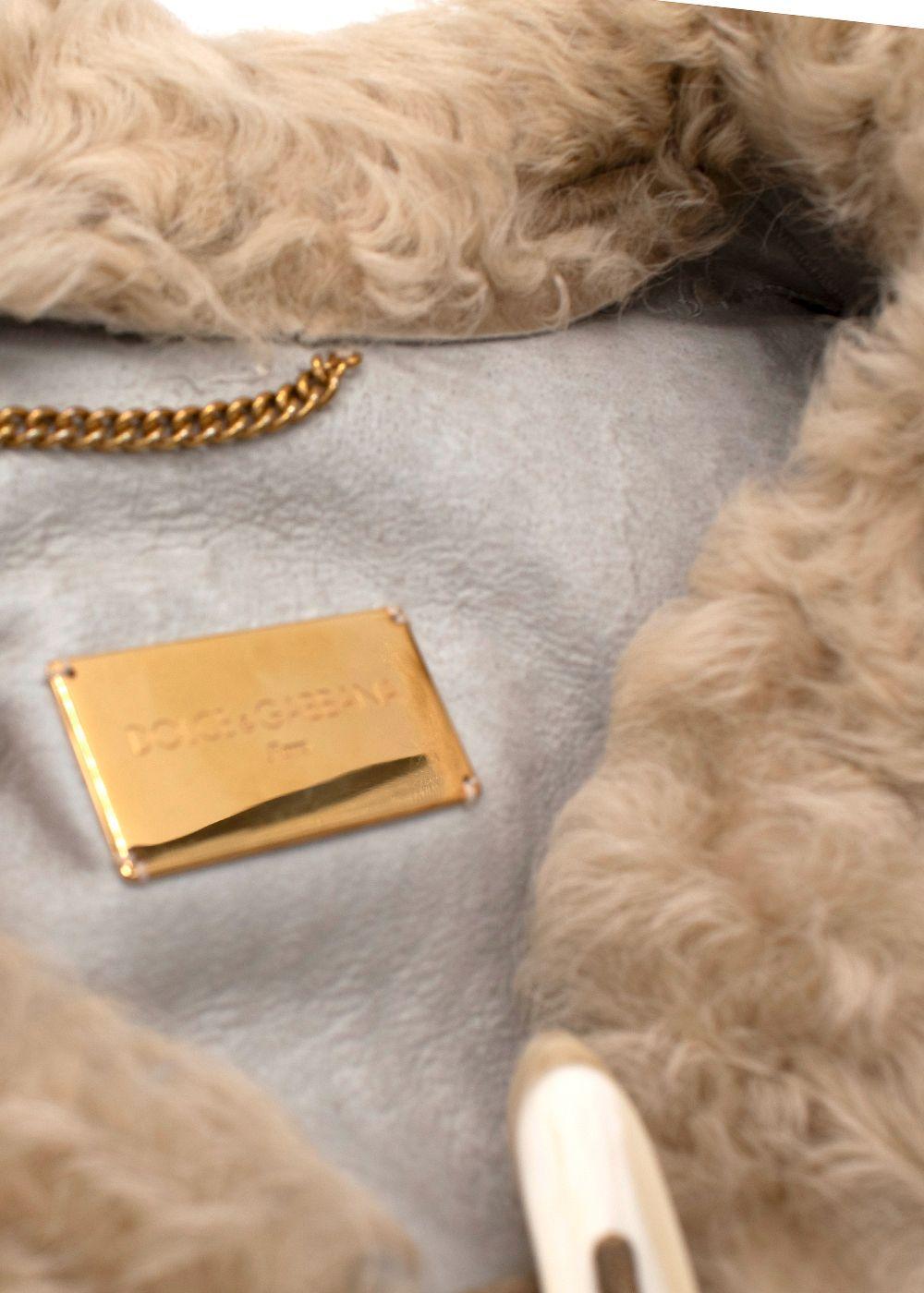 Dolce and Gabbana Fox Fur and Shearling Gilet