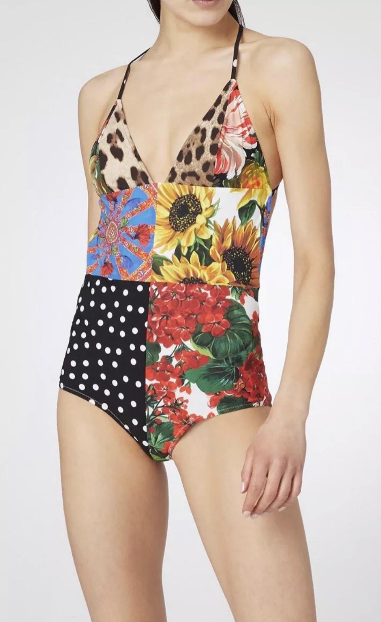 Sicily Floral Patchwork Swimsuit