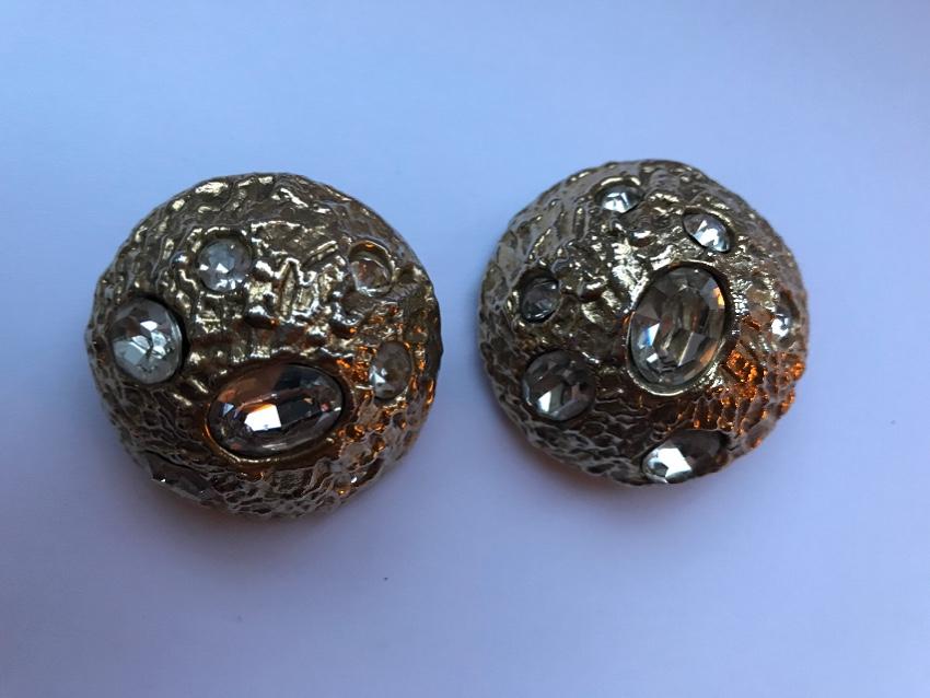 Yves Saint Laurent Vintage Crystal Earrings