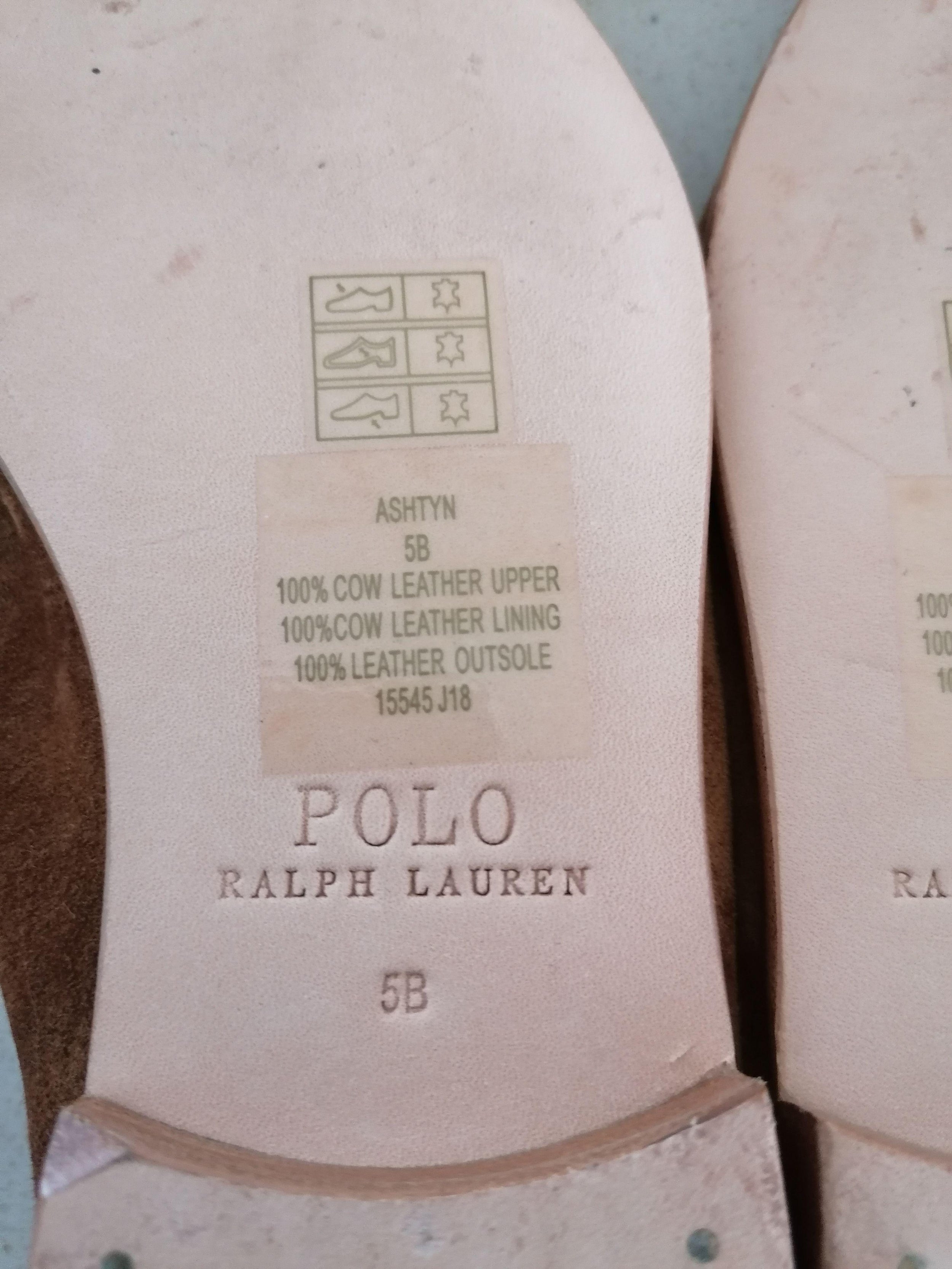 Polo Ralph Lauren Tan Suede Ashtyn Loafers