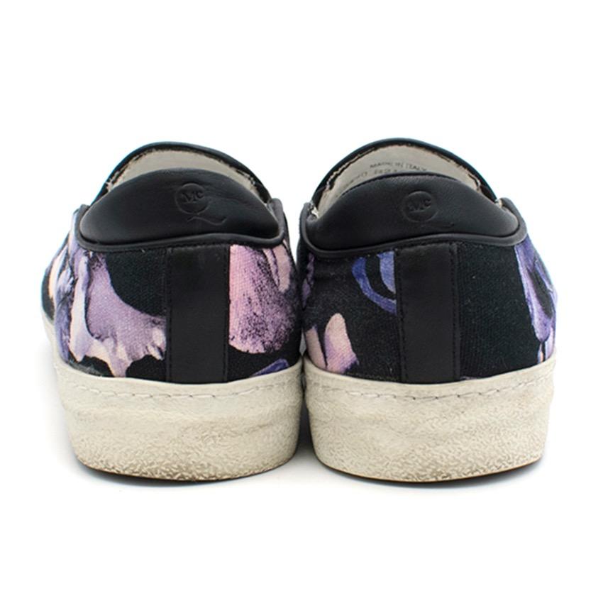 MCQ Purple Flower Print Skate Shoes