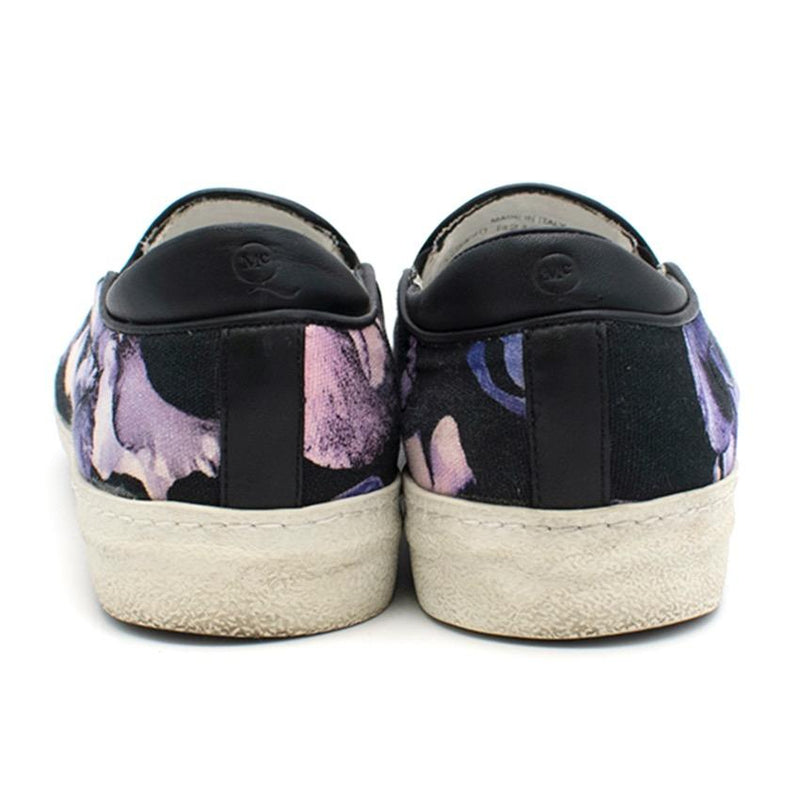 MCQ Purple Flower Print Skate Shoes