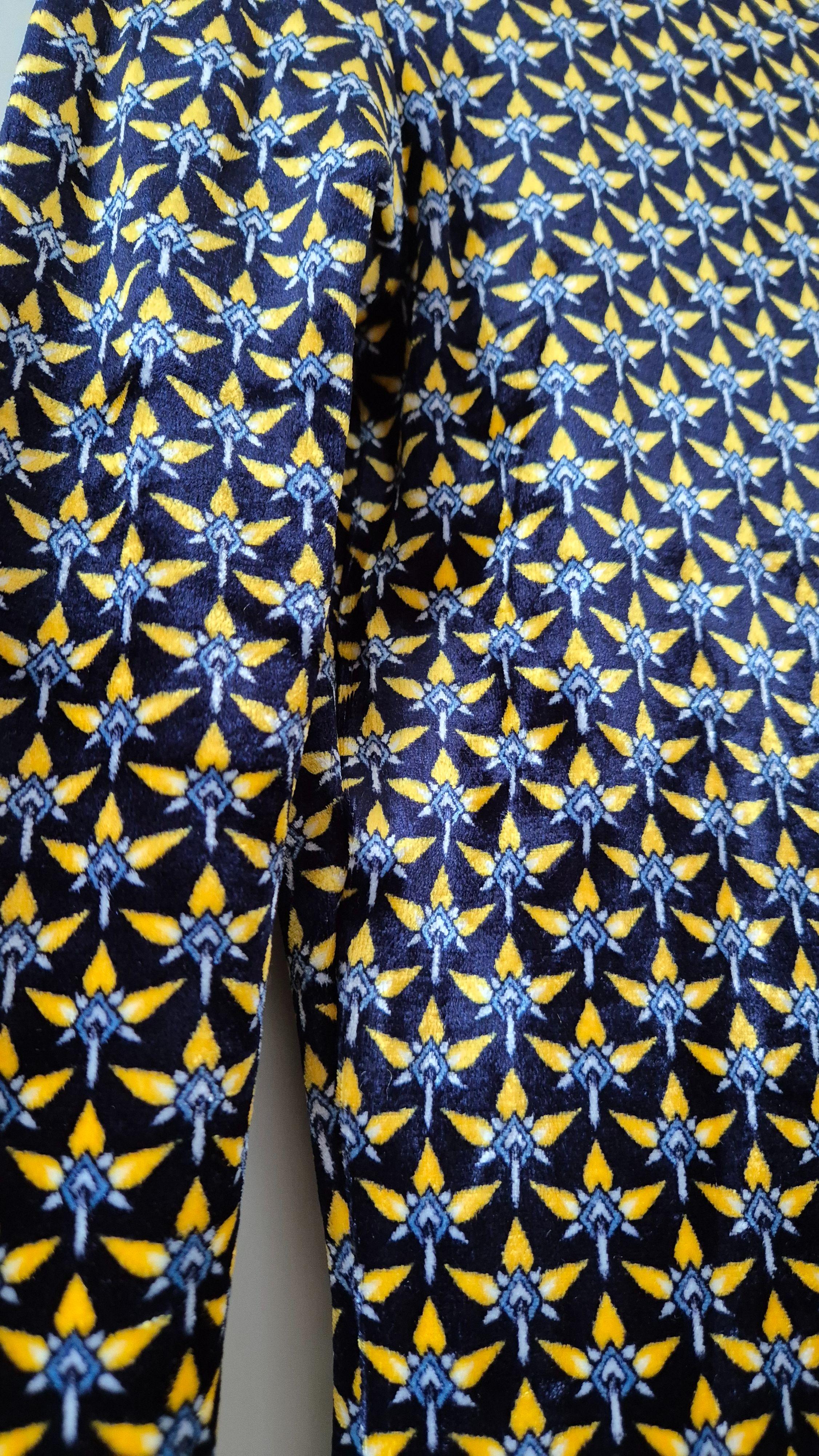 Paco Rabanne Printed Velvet Top