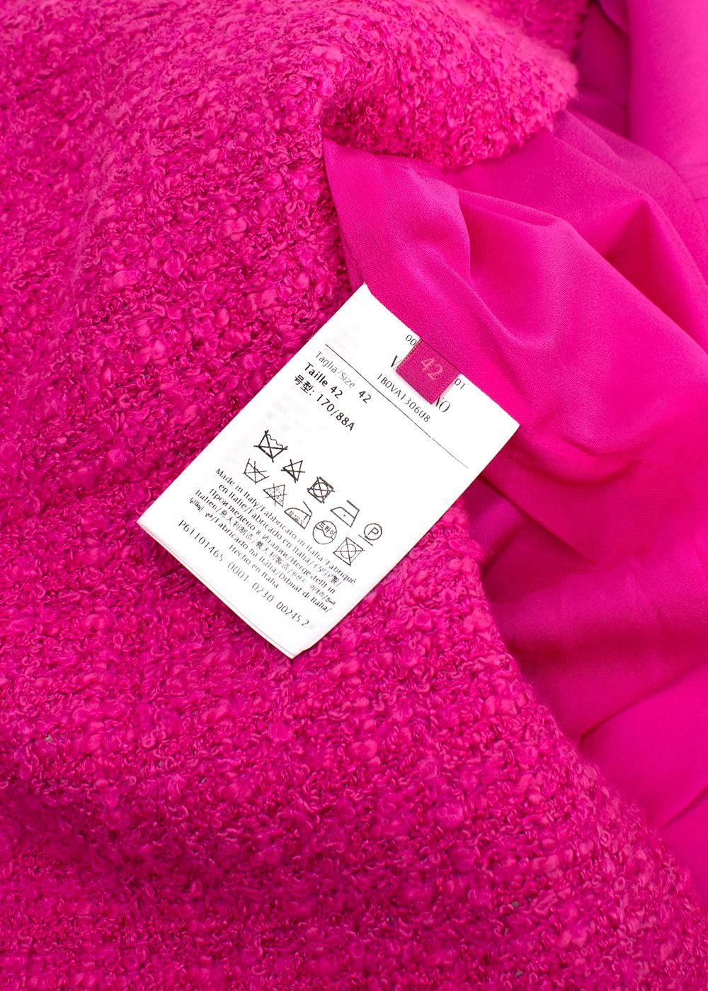Valentino Pink Tweed Mini Shift Dress