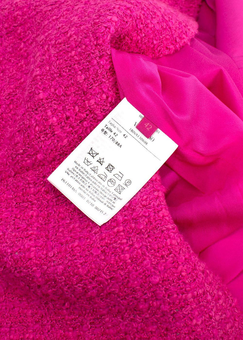 Valentino Pink Tweed Mini Shift Dress