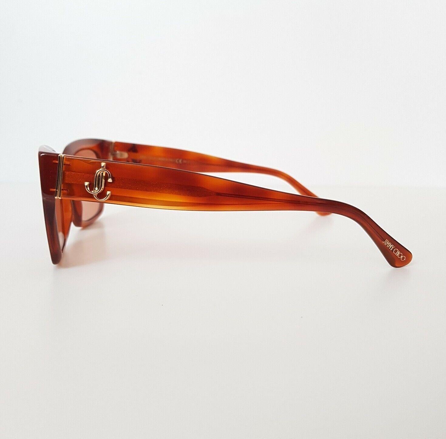 Havana Square Framed Caramel/Red Sunglasses