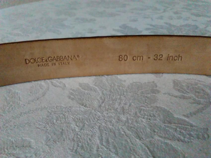 Dolce & Gabbana Brown Python Embellished Belt - Size 80