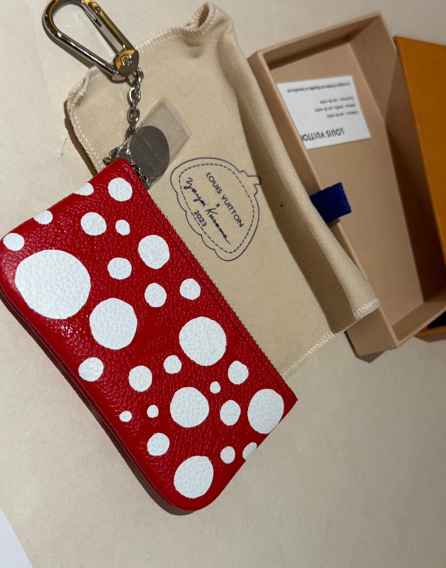 Louis Vuitton x Yayoi Kusama A Red Polka Dot Key Pouch
