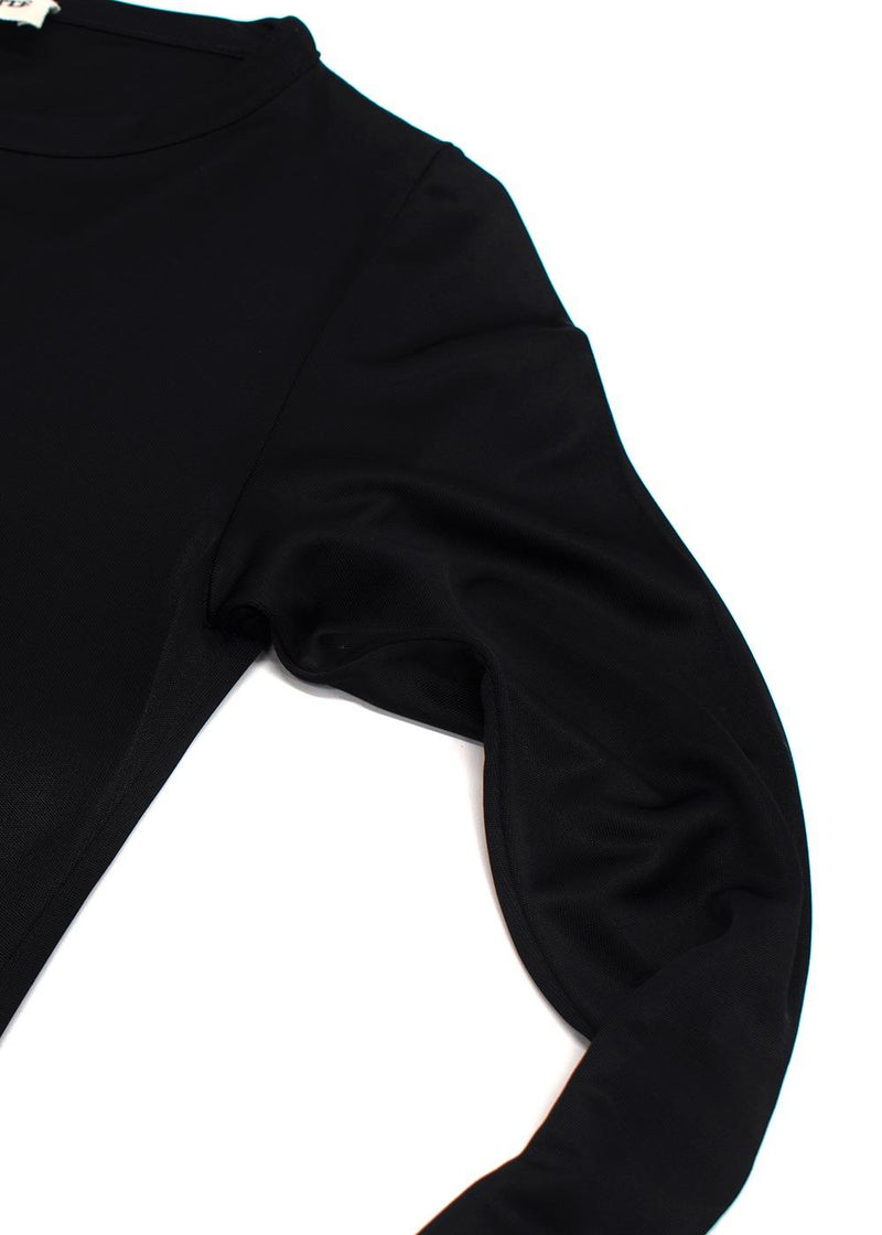Khaite Black Long Sleeve  Maxi Dress