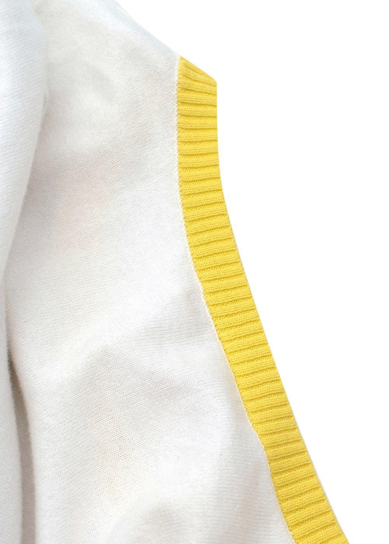 Kids 12Y Candy Stripe Trim Knit Top