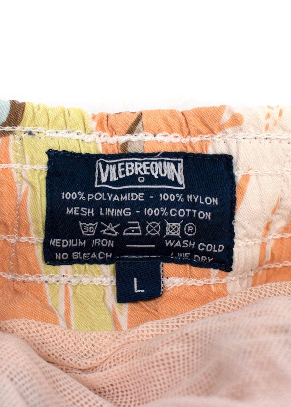 Vilebrequin Orange Floral-print Shorts