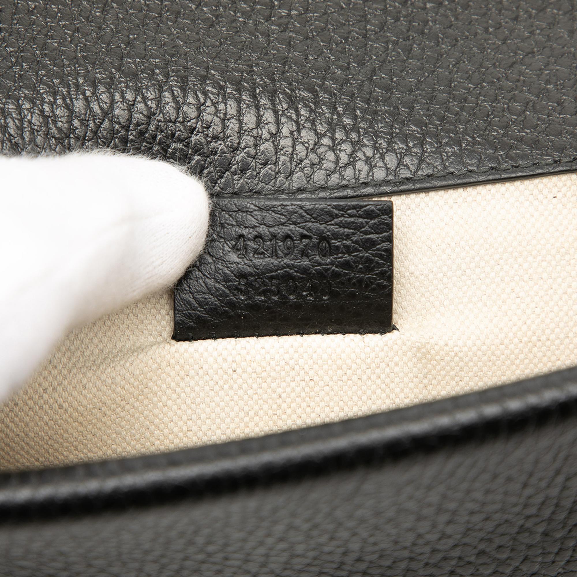 Gucci Black Small Leather Dionysus  Crossbody