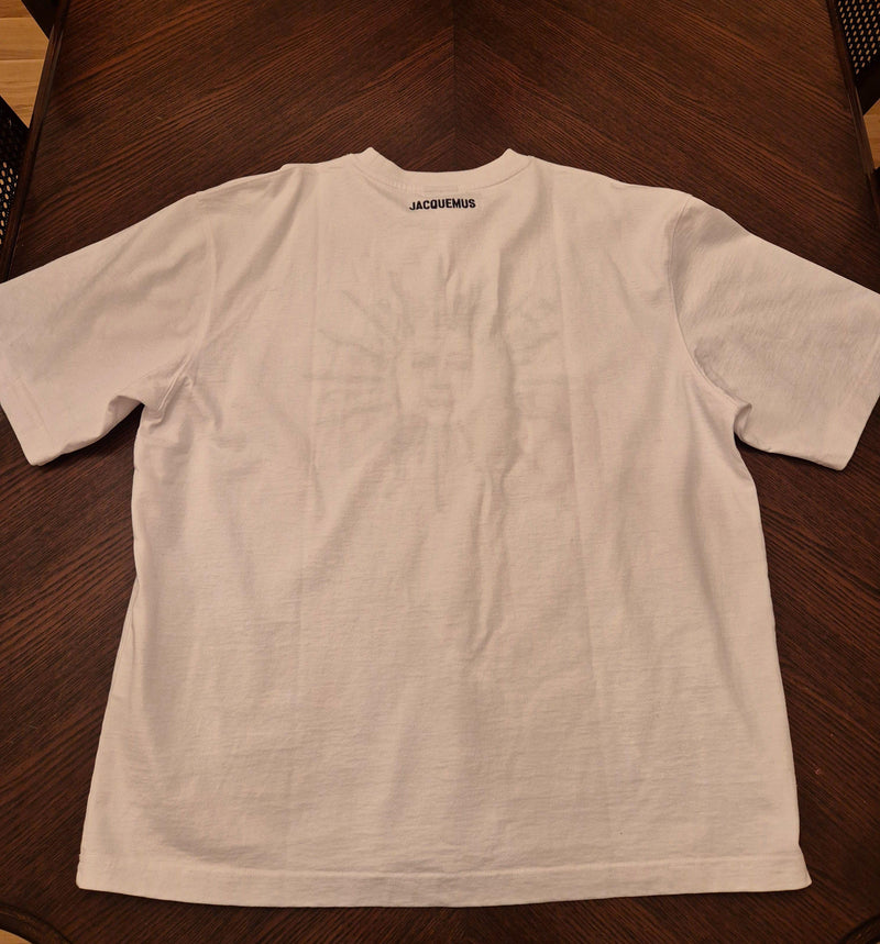 Jacquemus Sun Print White Cotton T-Shirt