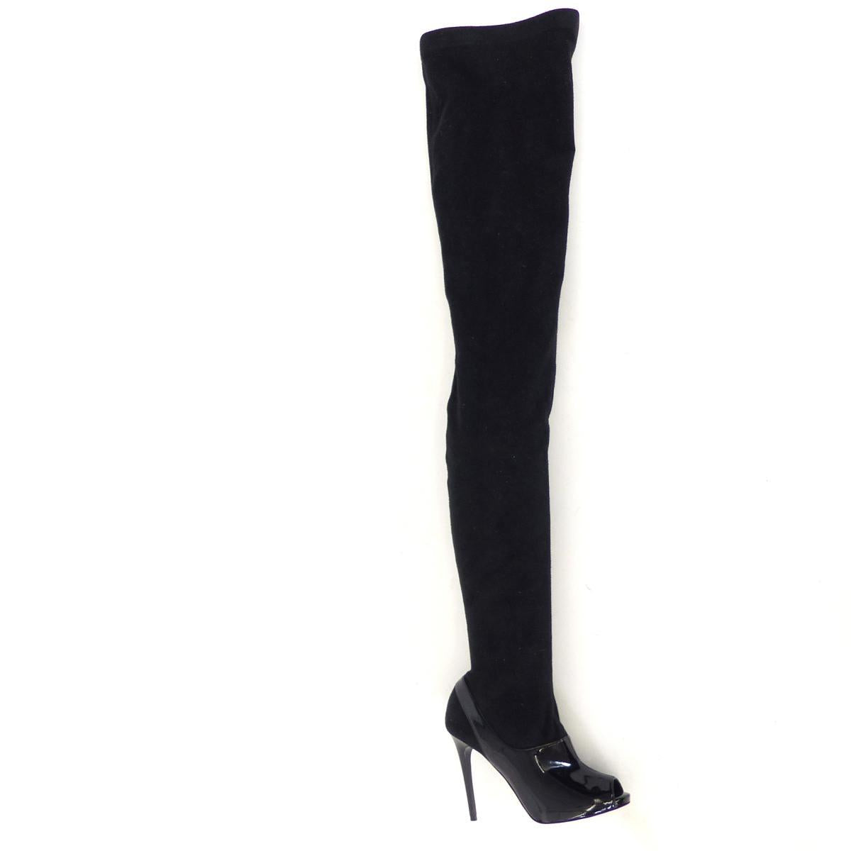 STELLA MCCARTNEY Runway Thigh High Black Boots
