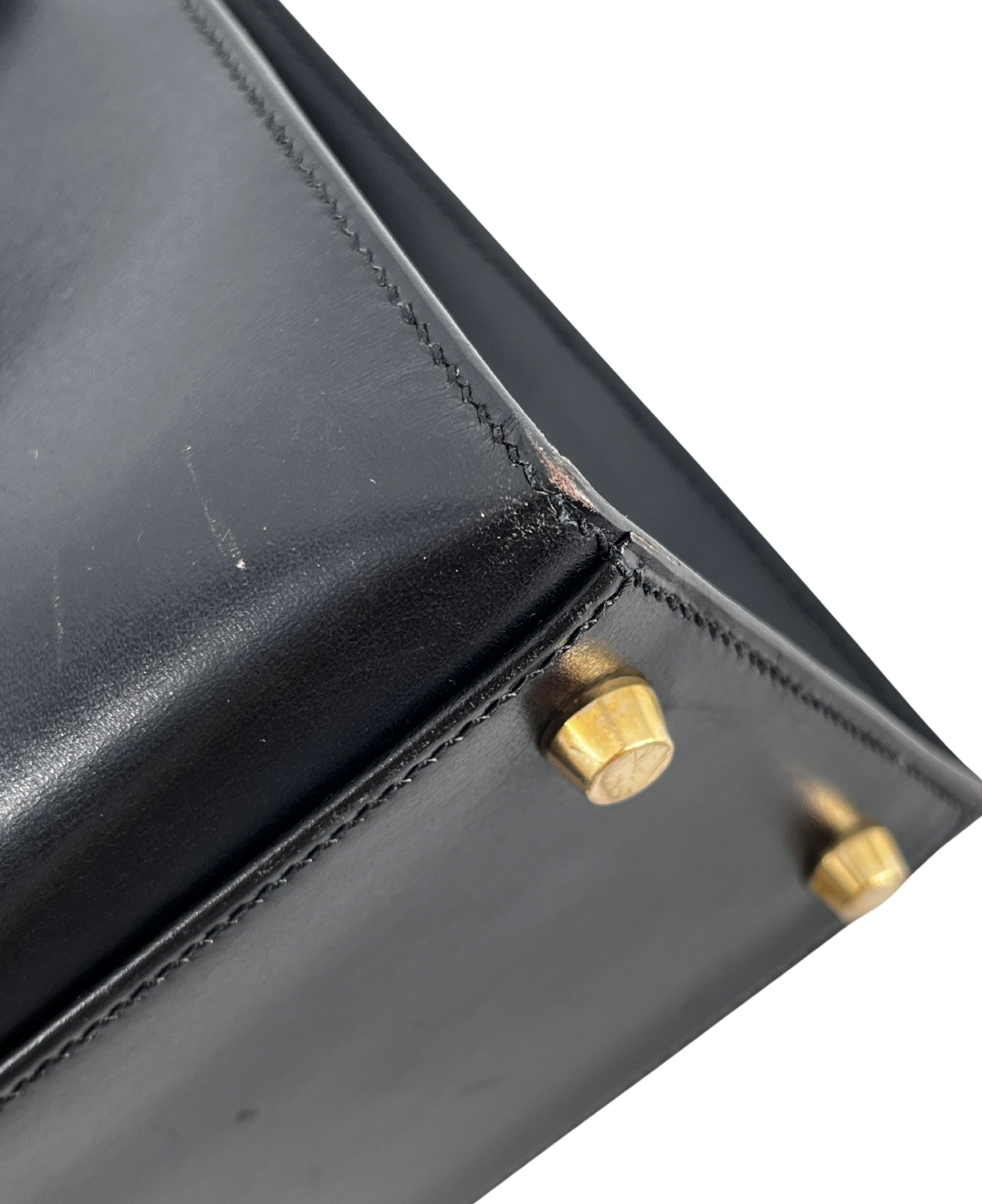 Hermès  Black Calf Leather Kelly 32cms
