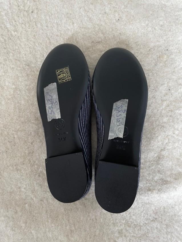 Chanel Striped Room Service CC Loafers