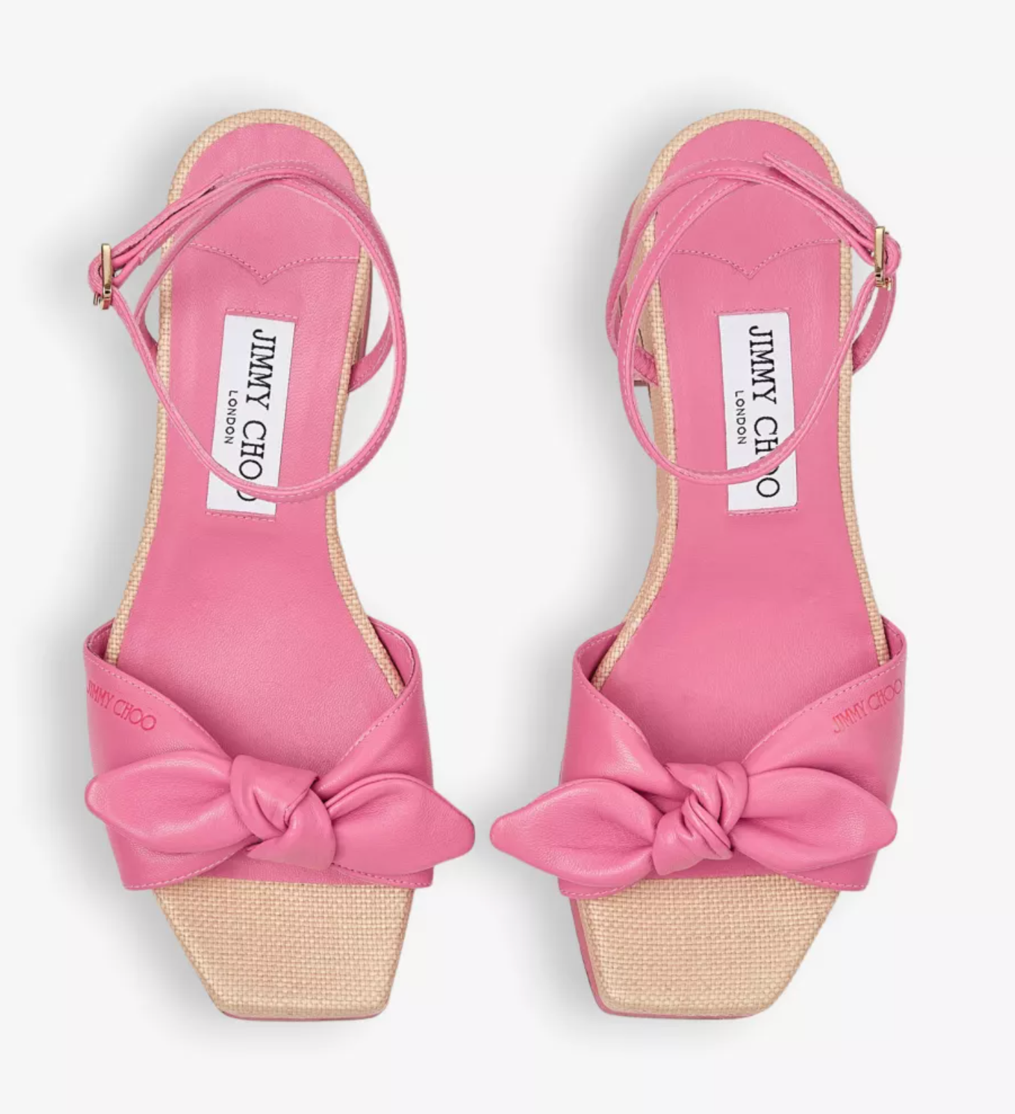 Jimmy Choo Ricia 95 Leather Platform Sandals