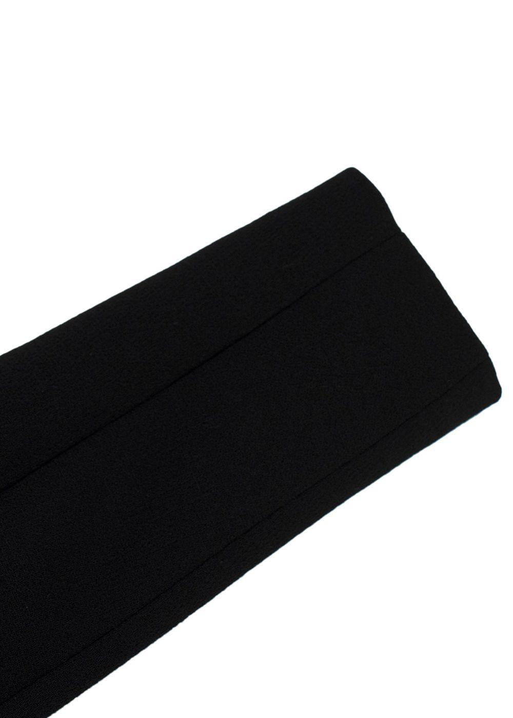 David Koma Black Asymmetric Plexi Mirror One Shoulder Dress