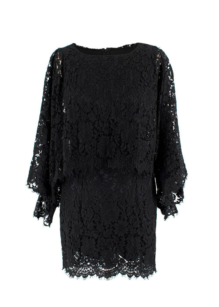 Dolce & Gabbana Black Lace Mini Dress
