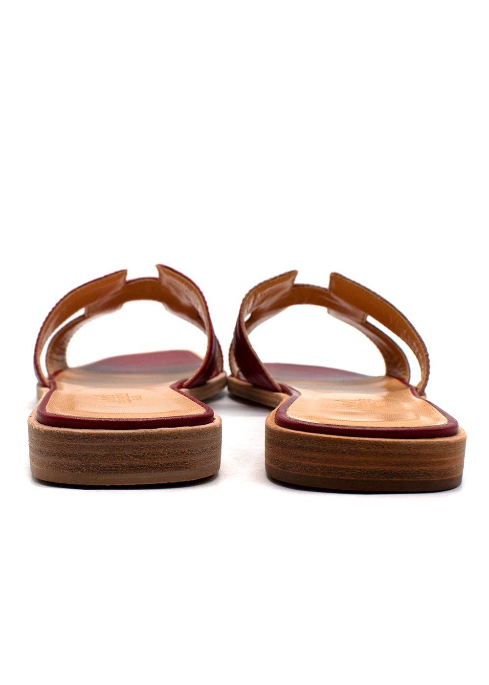 Hermes Veau Tamponne Oran Sandals