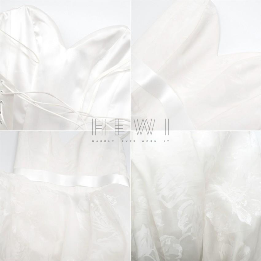 Suzanne Neville Cabianca Ivory Silk Organza Wedding Dress