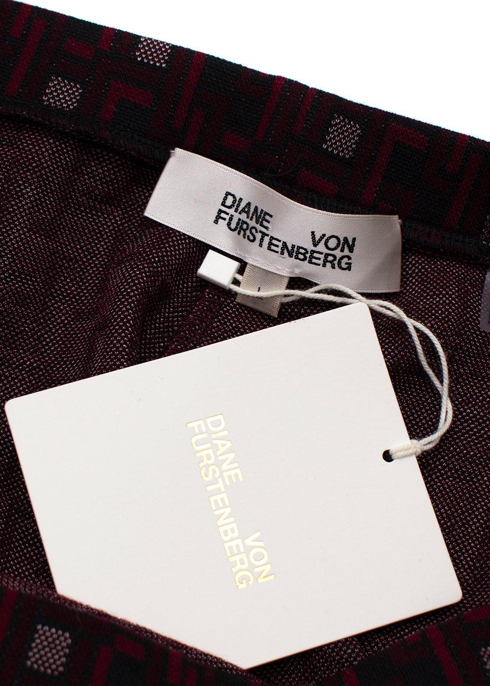 Diane Von Furstenberg Red Tavolara Trousers