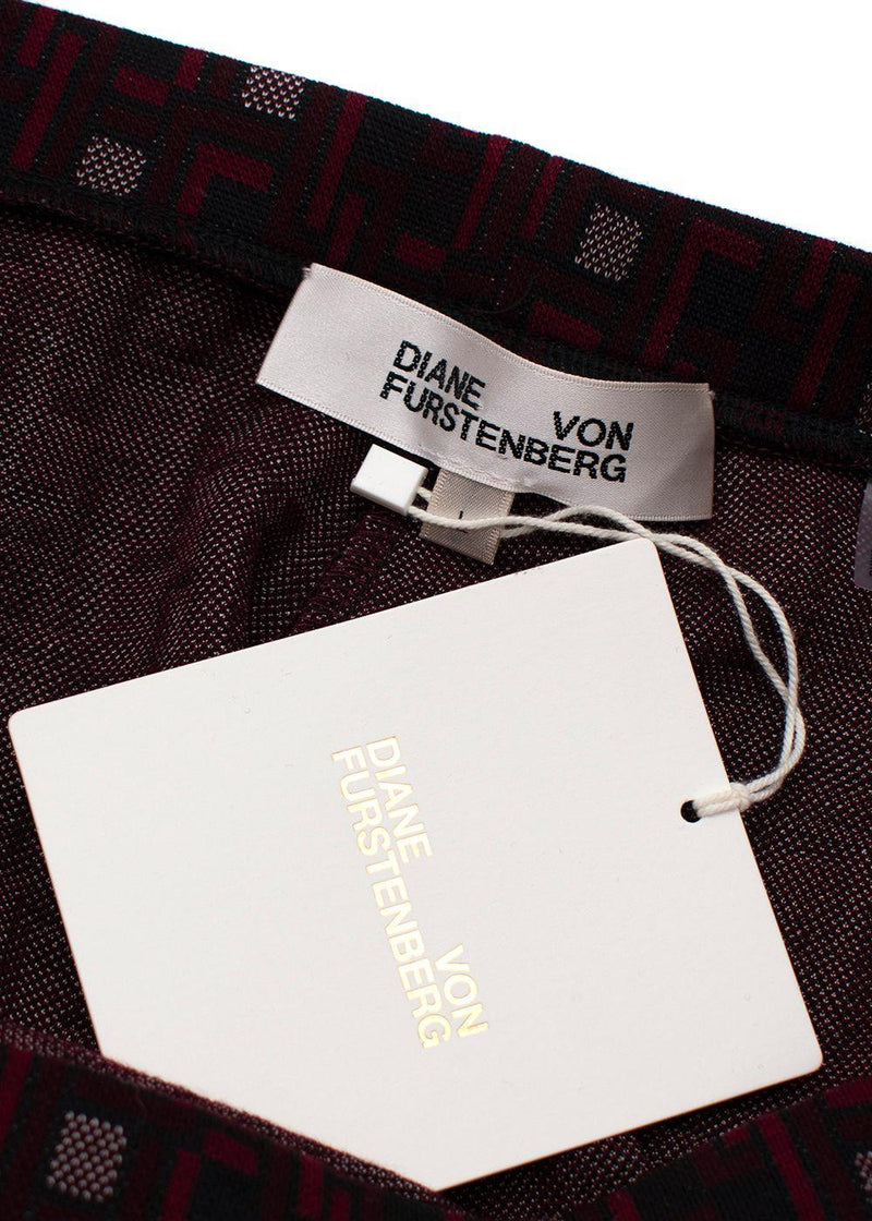 Diane Von Furstenberg Red Tavolara Trousers