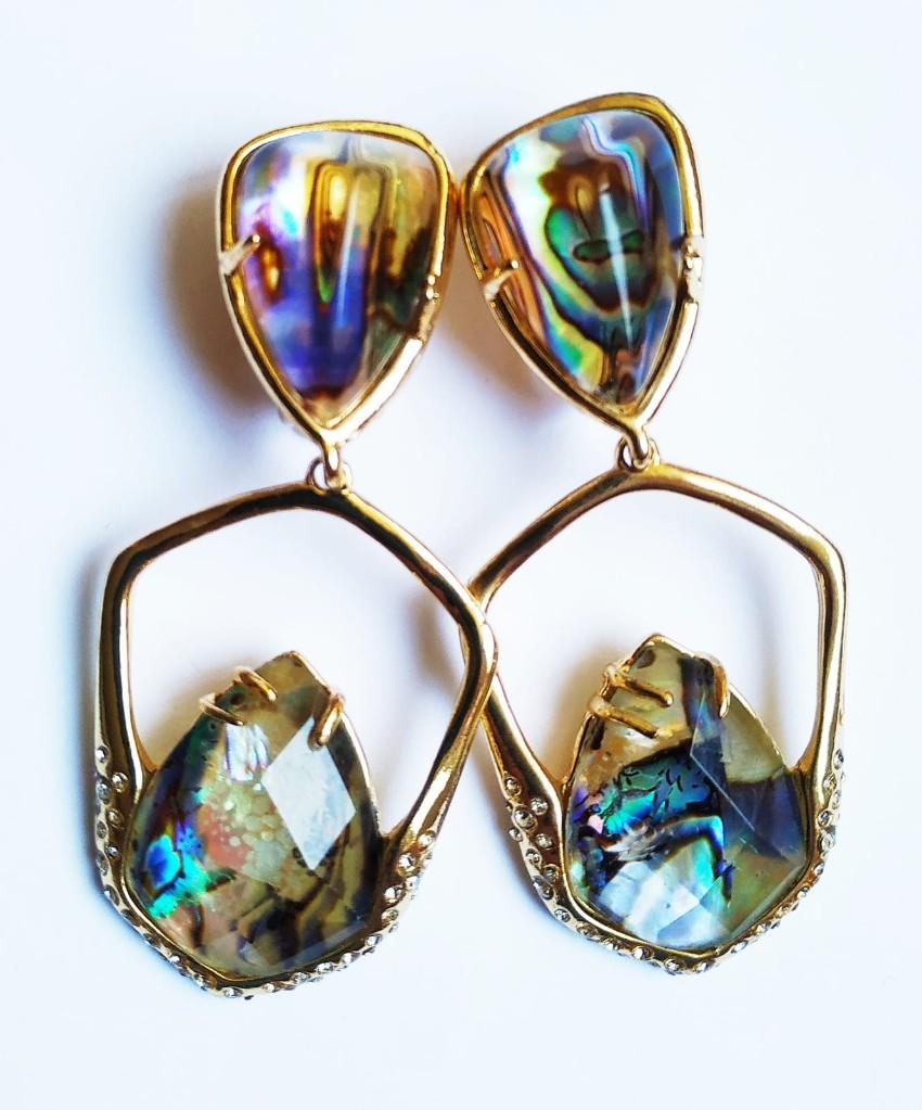 Alexis Bitter Miss Havisham Kinetic Gold Moonstone Earrings