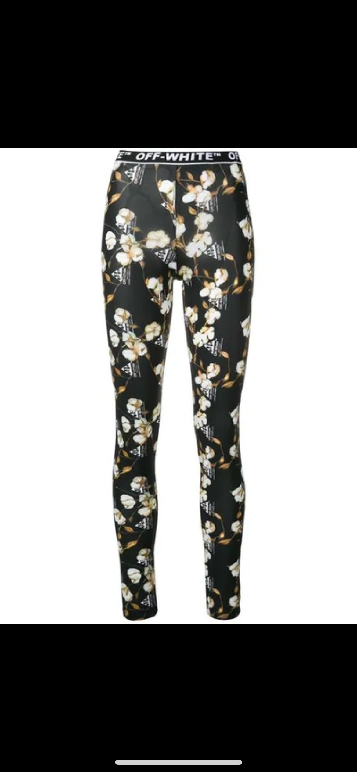 Floral Logo Print Leggings