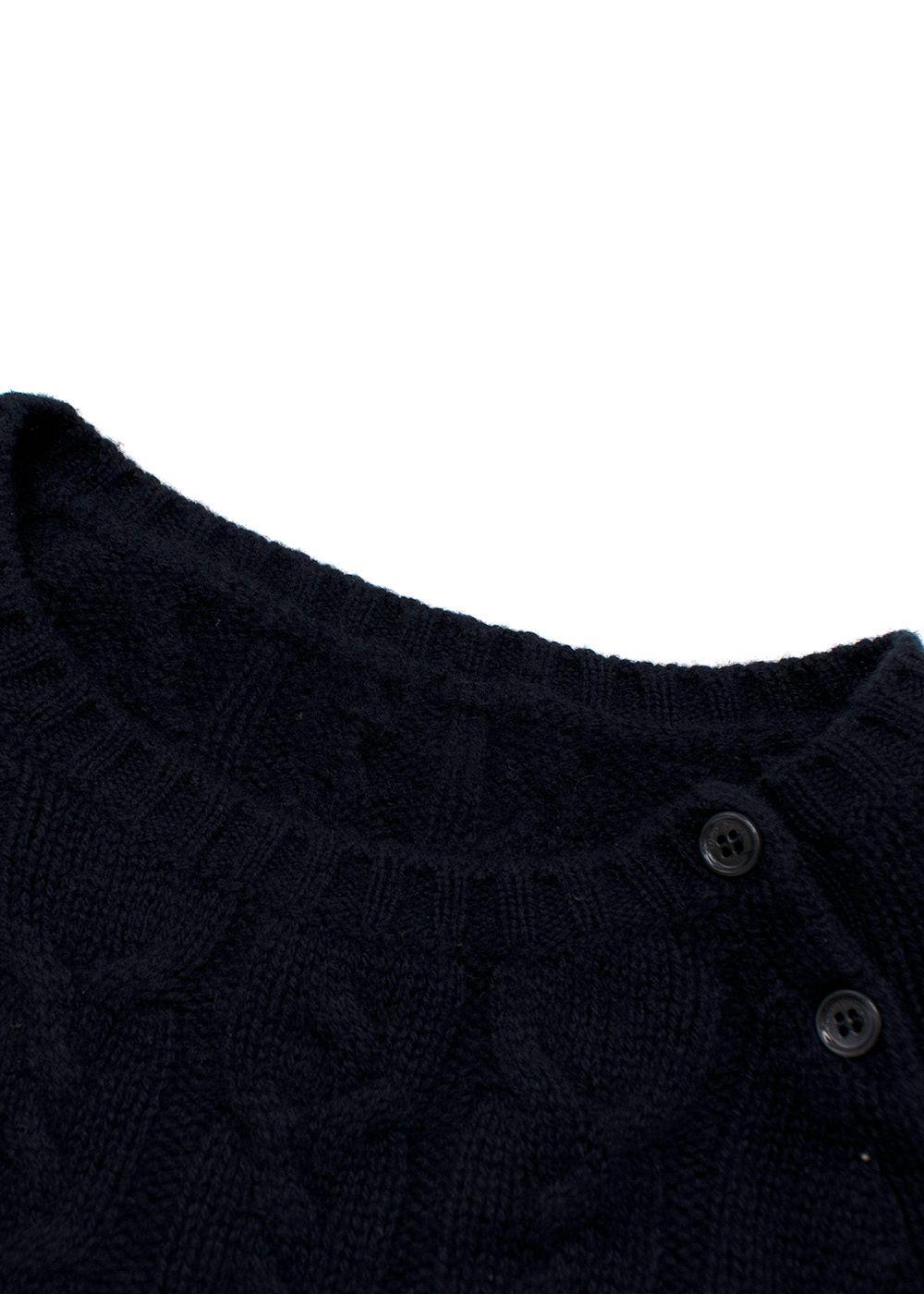 Loro Piana Navy Baby Cashmere Kid's Knit Jumper
