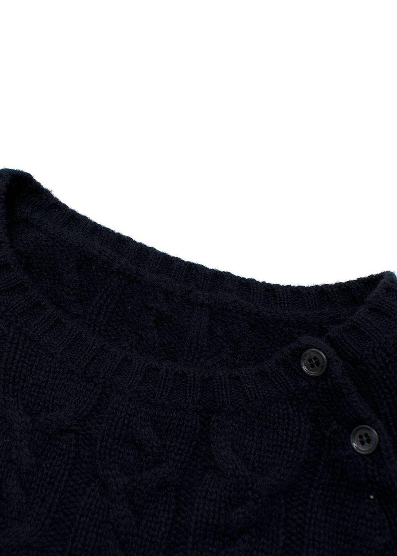 Loro Piana Navy Baby Cashmere Kid's Knit Jumper