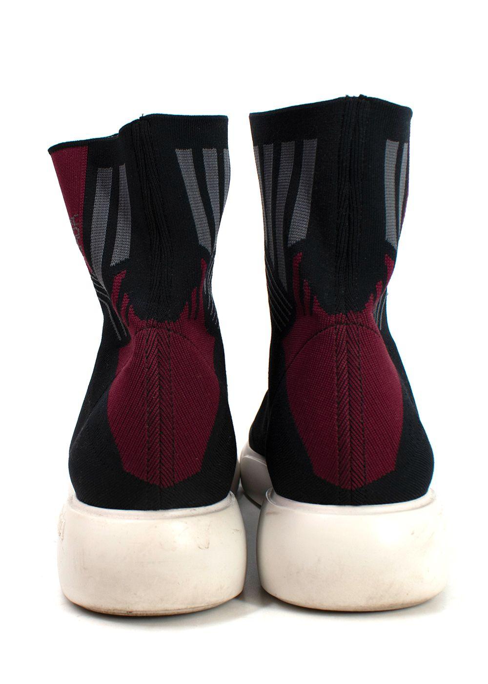 Prada Black Cloudbust 40 High-top Trainers