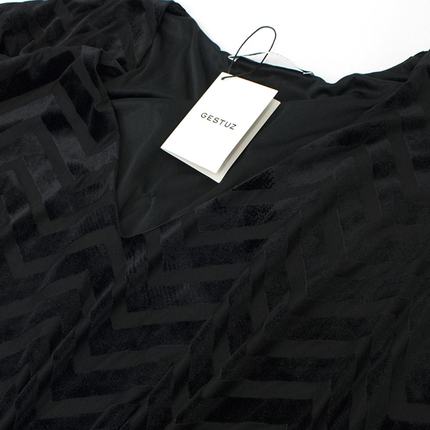Gestuz Black Velvet Dress