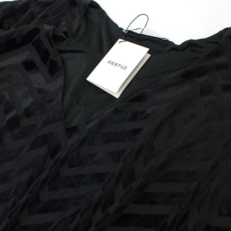 Gestuz Black Velvet Dress