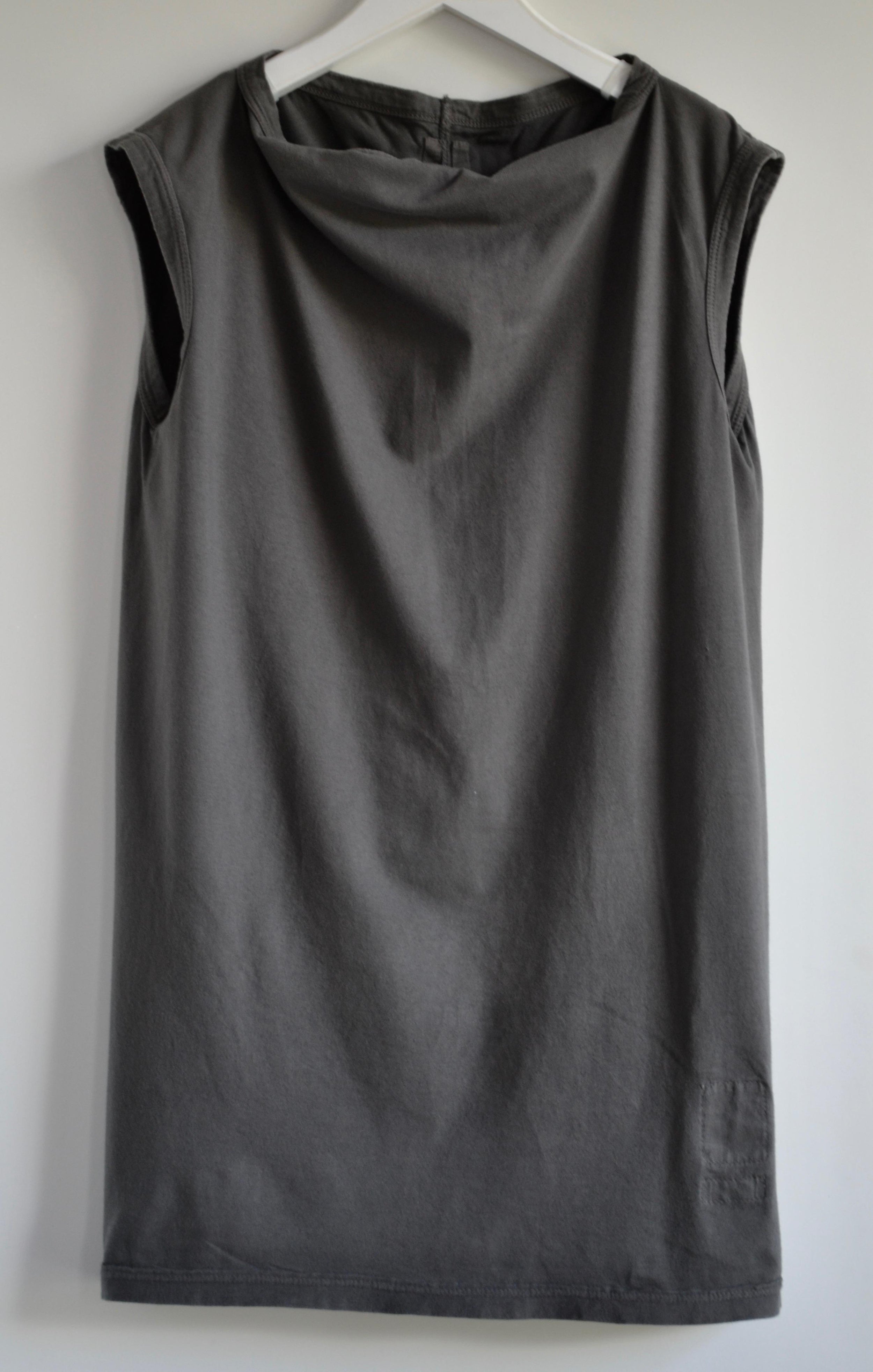 Rick Owens Brown Cotton Tank Top