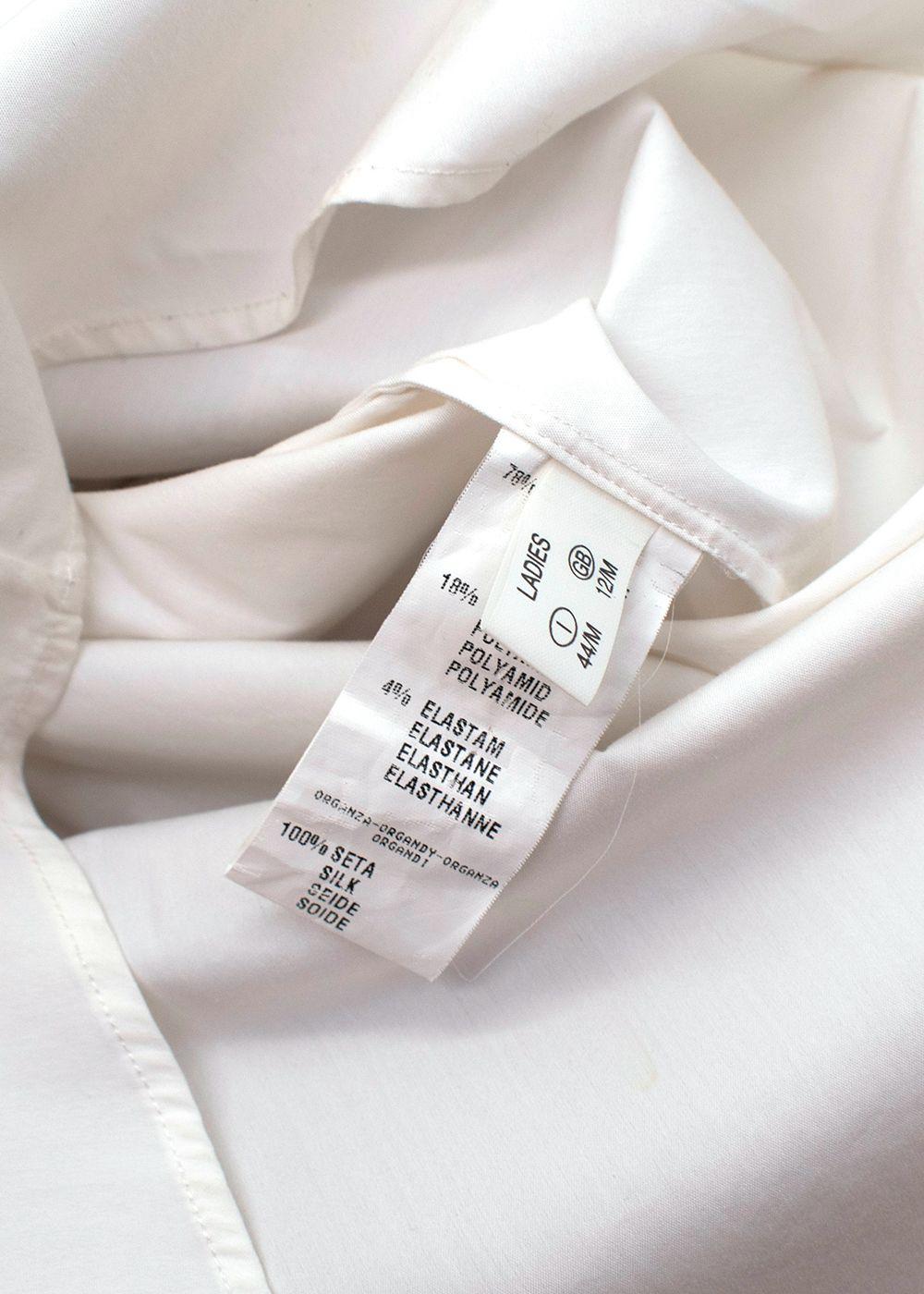 Mesh Panelled Cotton Shirt