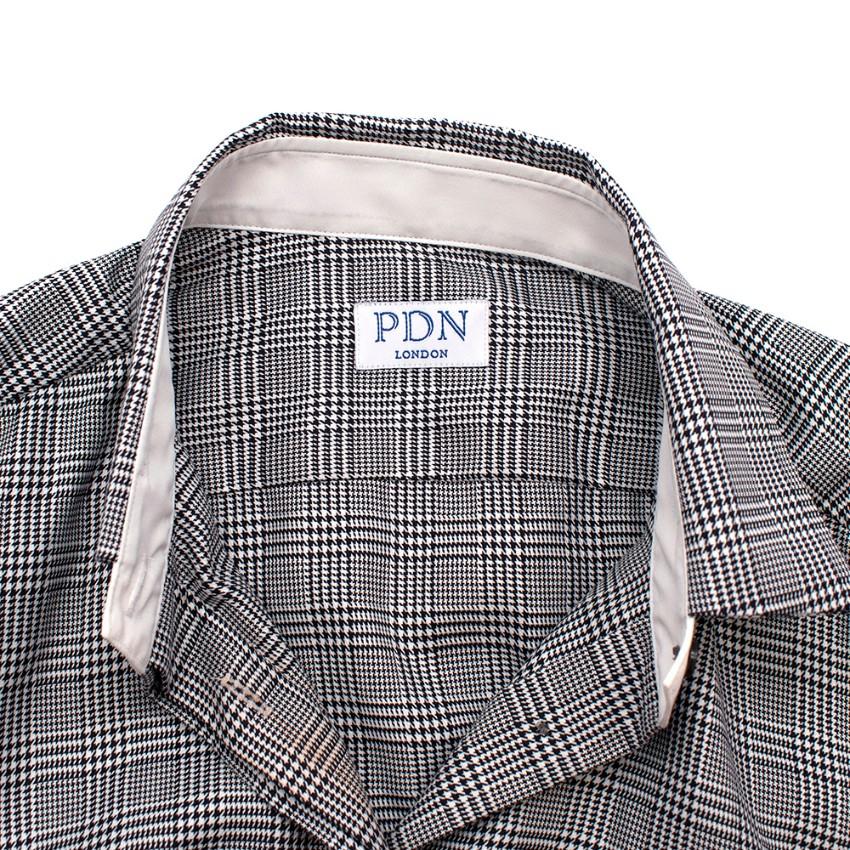 PDN London Prince of Wales Check Cotton Shirt Dress