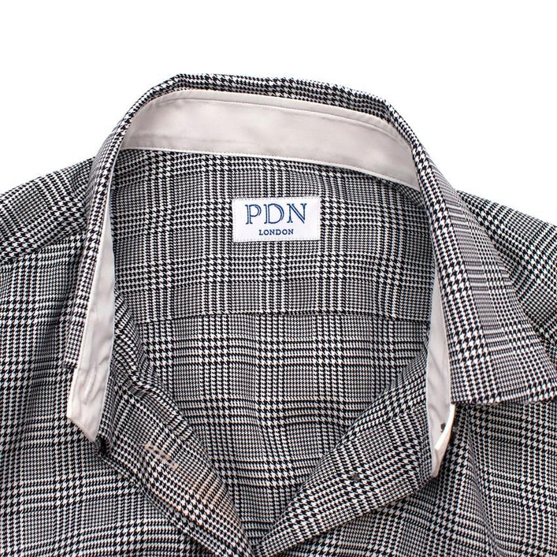 PDN London Prince of Wales Check Cotton Shirt Dress