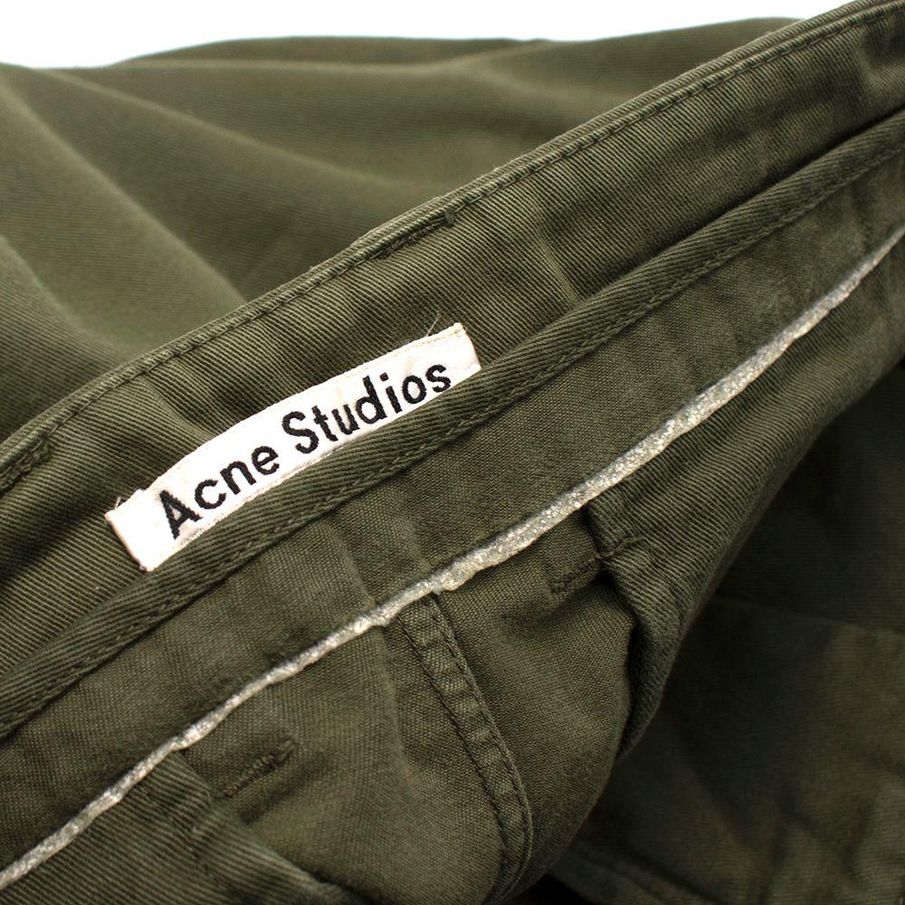 Acne Studios Army Green Trousers