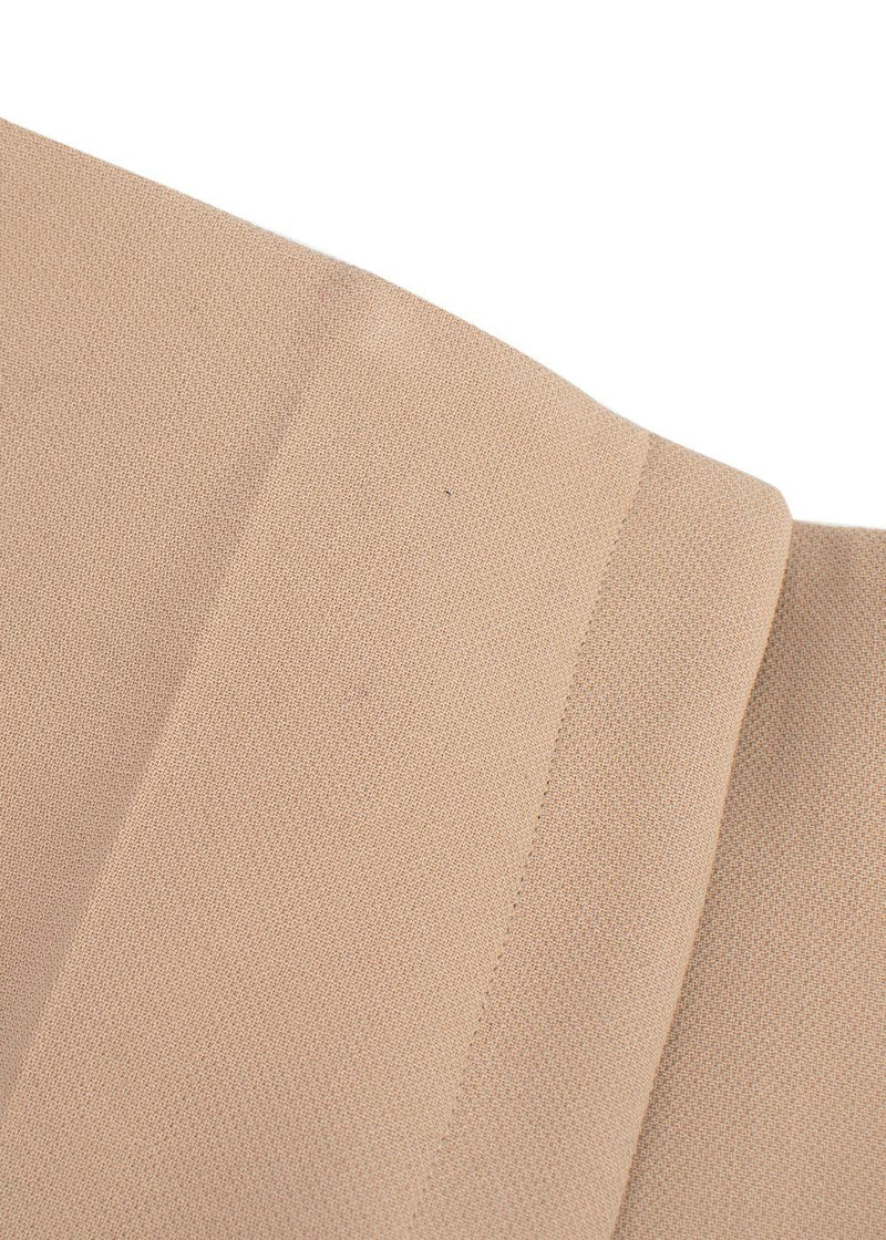 Celine Beige Tailored Wool Trousers