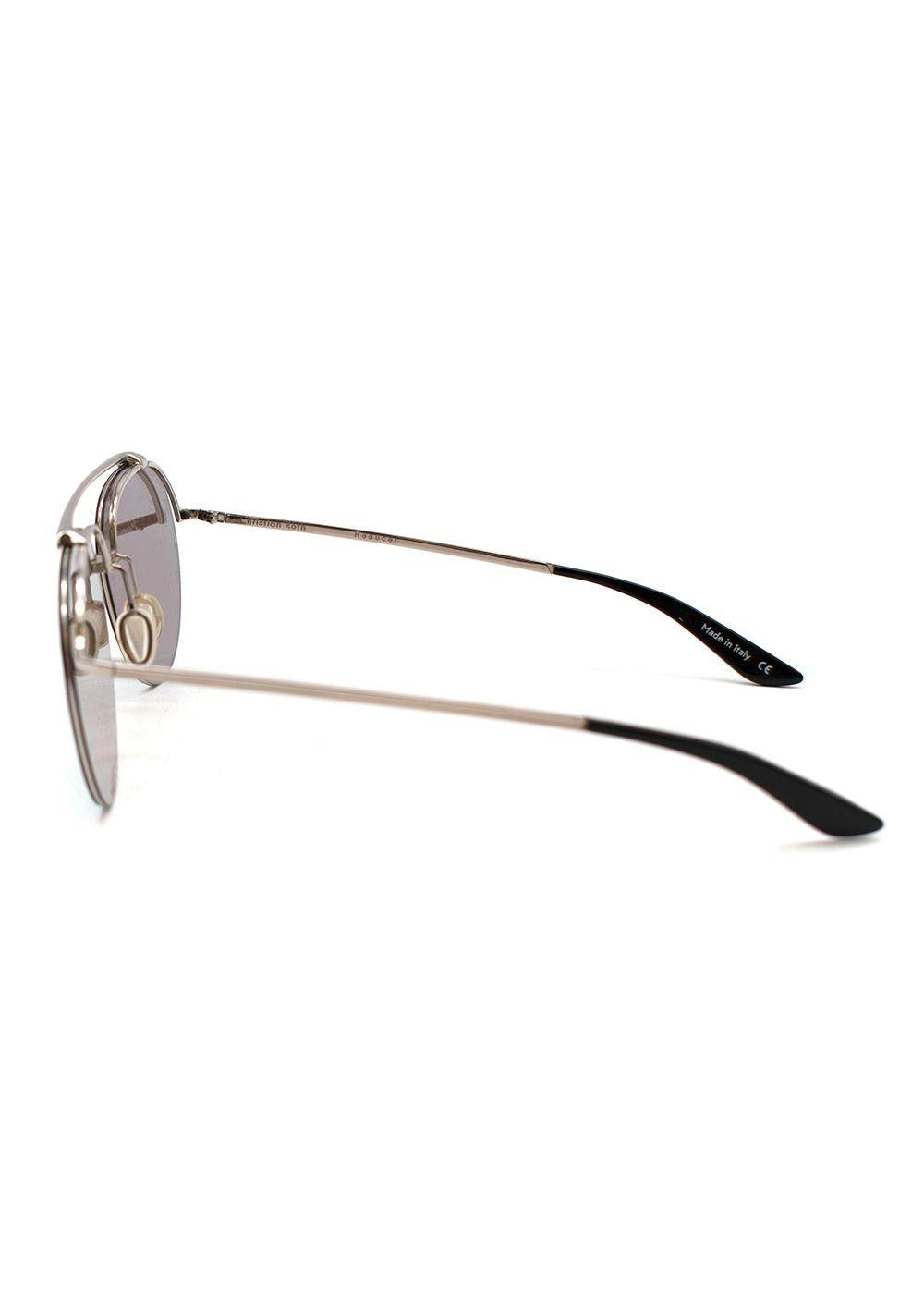 Mirrored Round Aviator Sunglasses