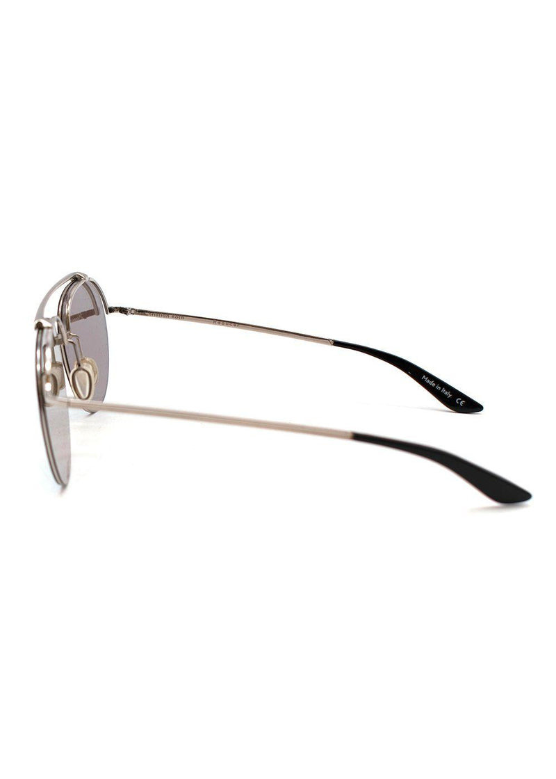 Mirrored Round Aviator Sunglasses