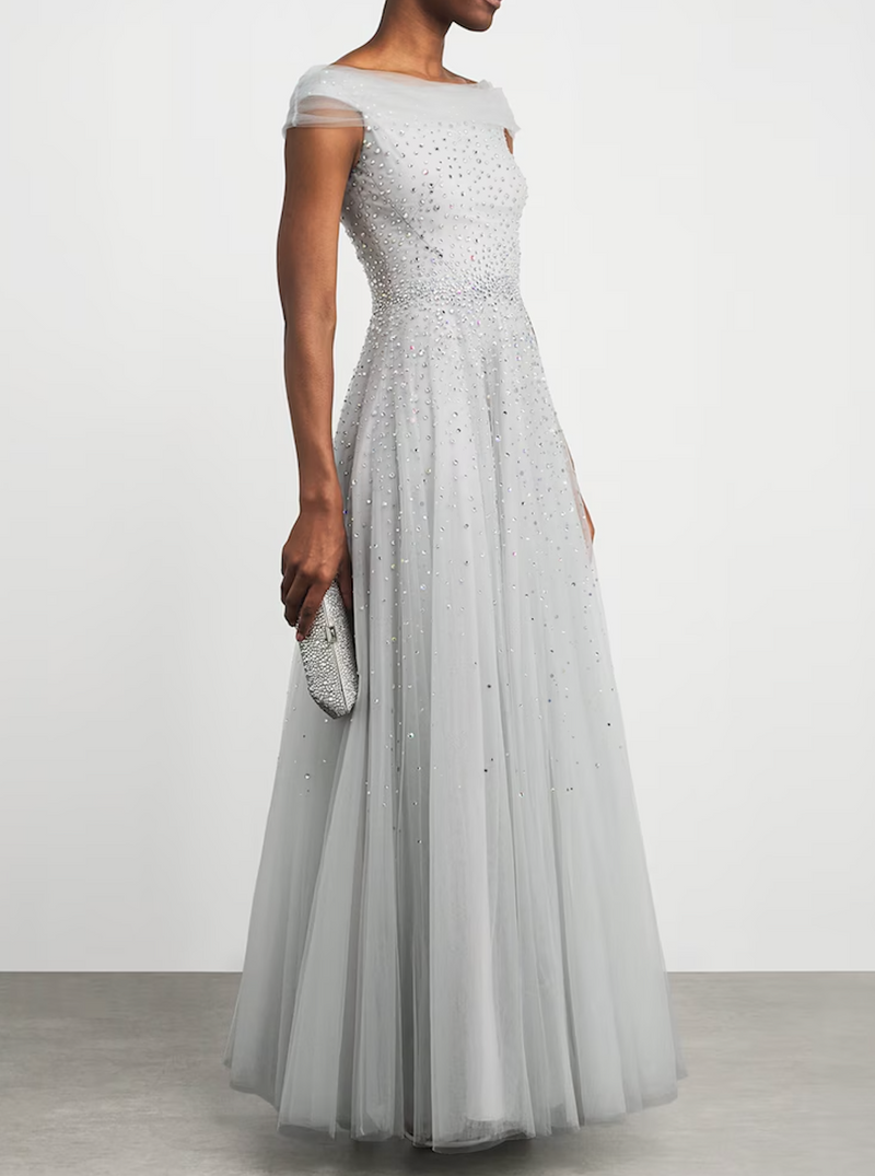 Jenny Packham Tulle Crystal Shayla Gown